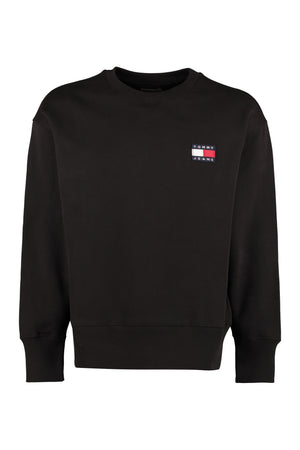 Cotton crew-neck sweatshirt-0